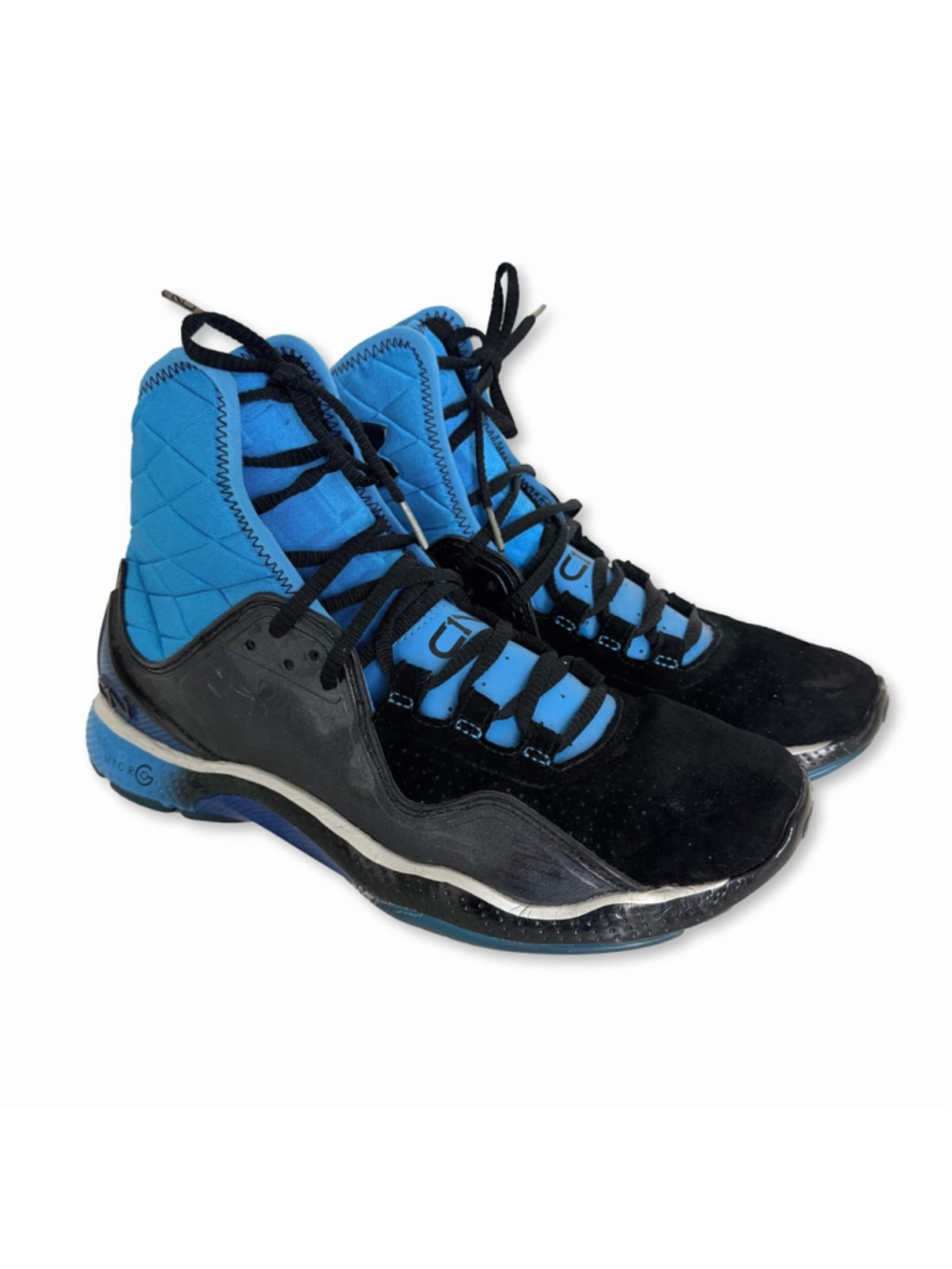 Under Armour Cam Newton Highlight Trainer Sneakers Men's Size 9.5 Blue Black
